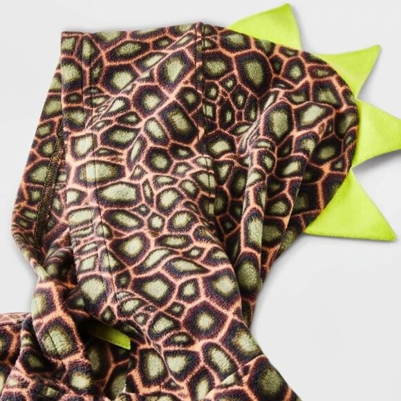 Cat & Jack Unisex Size S (6/7) Long Sleeve One Piece Dino Dinosaur Union Suit - Picture 5 of 5